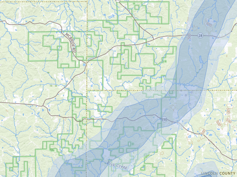 NEXRAD radar-signature map of the hail storm over Hazlehurst, MS on Mar 7, 2026