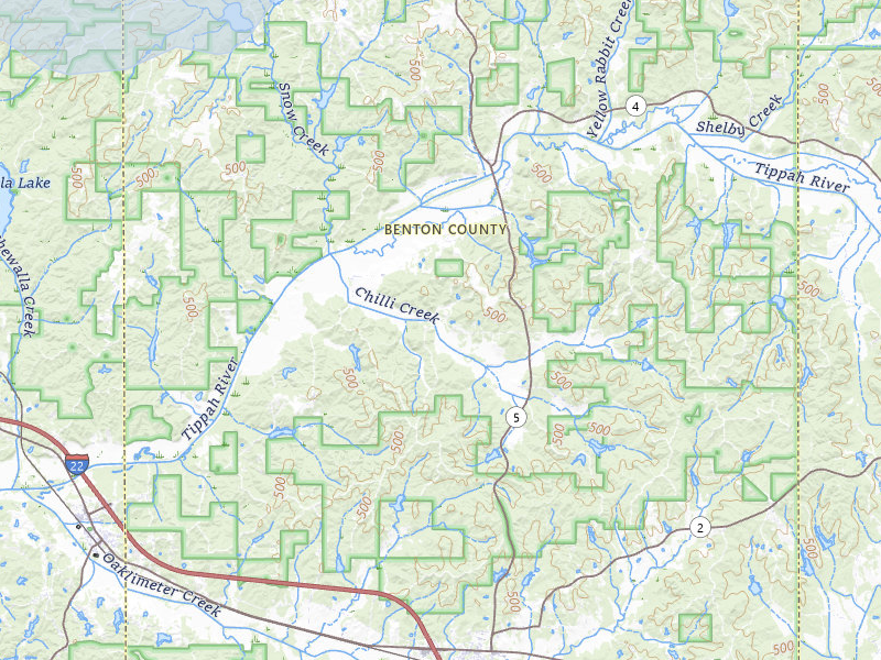 NEXRAD radar-signature map of the hail storm over Hickory Flat, MS on Apr 28, 2026