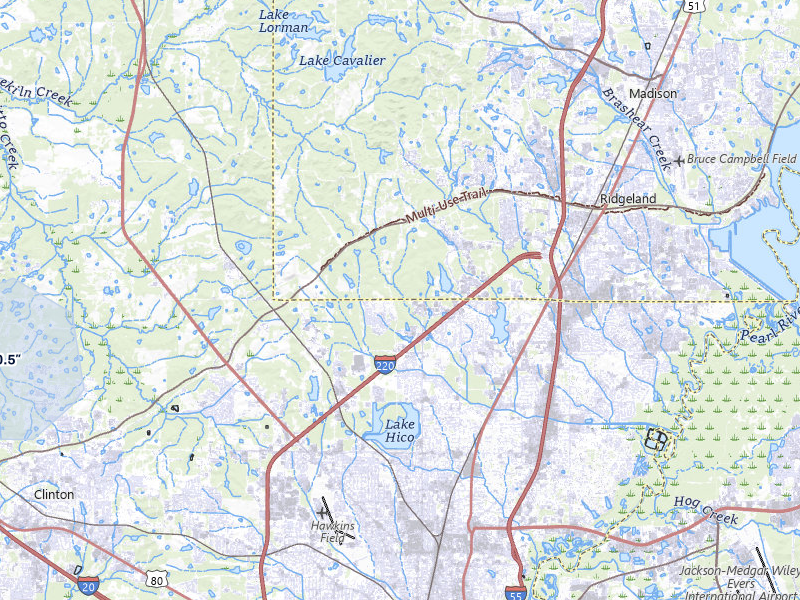 NEXRAD radar-signature map of the hail storm over Jackson, MS on May 8, 2026