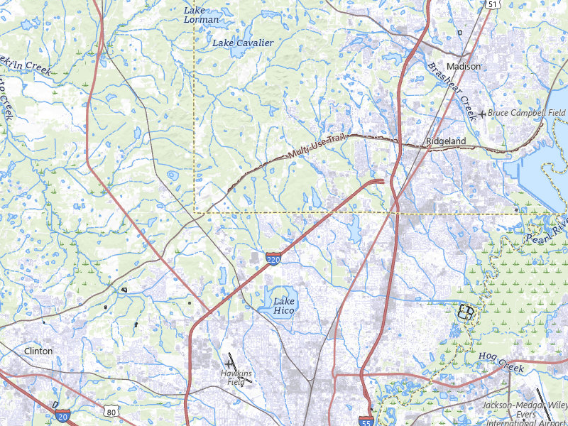 NEXRAD radar-signature map of the hail storm over Jackson, MS on Jul 1, 2026