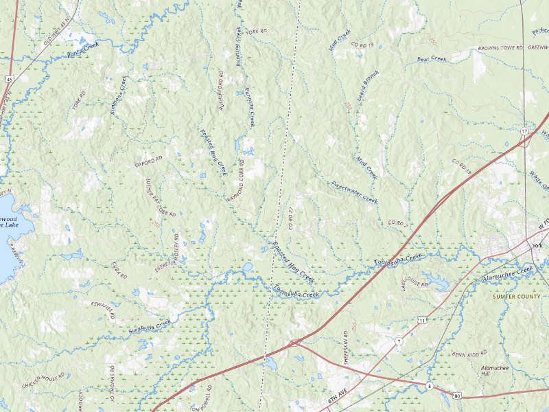 NEXRAD radar-signature map of the hail storm over Lauderdale, MS on Aug 18, 2026
