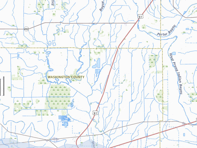 NEXRAD radar-signature map of the hail over Leland, MS