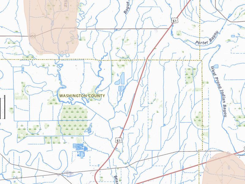 Radar-estimated hail-size map of the storm over Leland, MS on Jun 1, 2026
