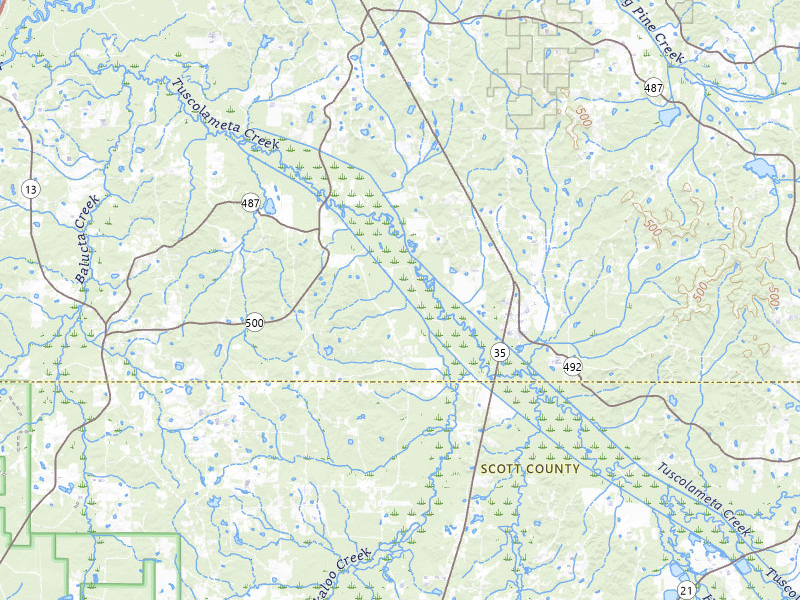 NEXRAD radar-signature map of the hail storm over Lena, MS on Sep 3, 2026