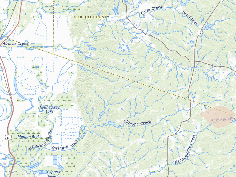 Radar-estimated hail-size map of the storm over Lexington, MS on Apr 28, 2026