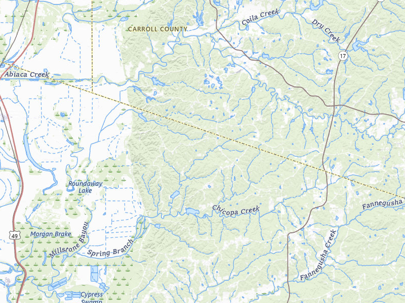 NEXRAD radar-signature map of the hail over Lexington, MS