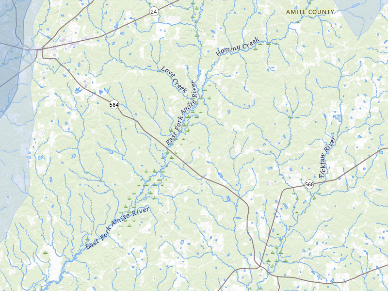 NEXRAD radar-signature map of the hail storm over Liberty, MS on Mar 7, 2026