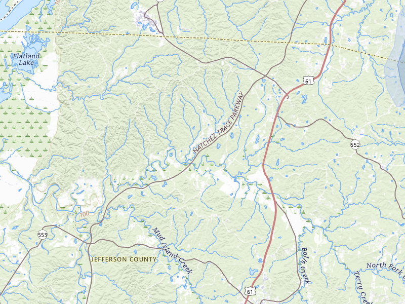 NEXRAD radar-signature map of the hail storm over Lorman, MS on Mar 7, 2026