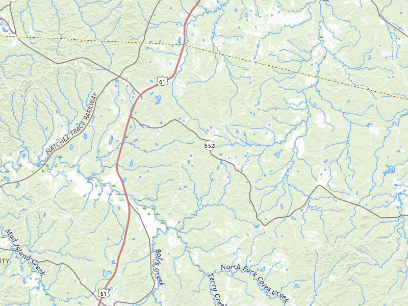 NEXRAD radar-signature map of the hail storm over Lorman, MS on May 8, 2026