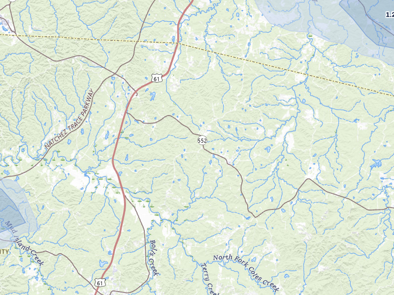 NEXRAD radar-signature map of the hail storm over Lorman, MS on Jul 1, 2026