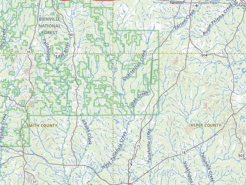 Radar-estimated hail-size map of the storm over Louin, MS on May 6, 2026