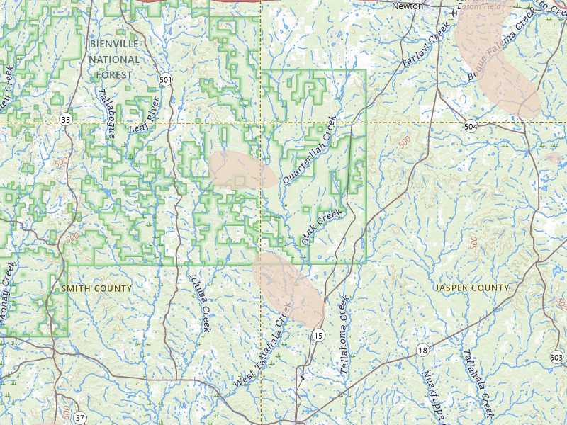 Radar-estimated hail-size map of the storm over Louin, MS on Aug 21, 2026