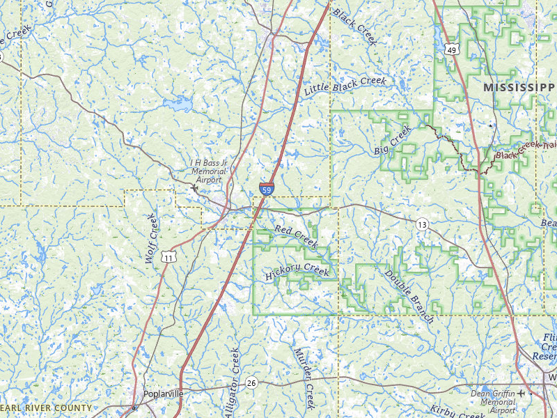 NEXRAD radar-signature map of the hail storm over Lumberton, MS on Aug 17, 2026