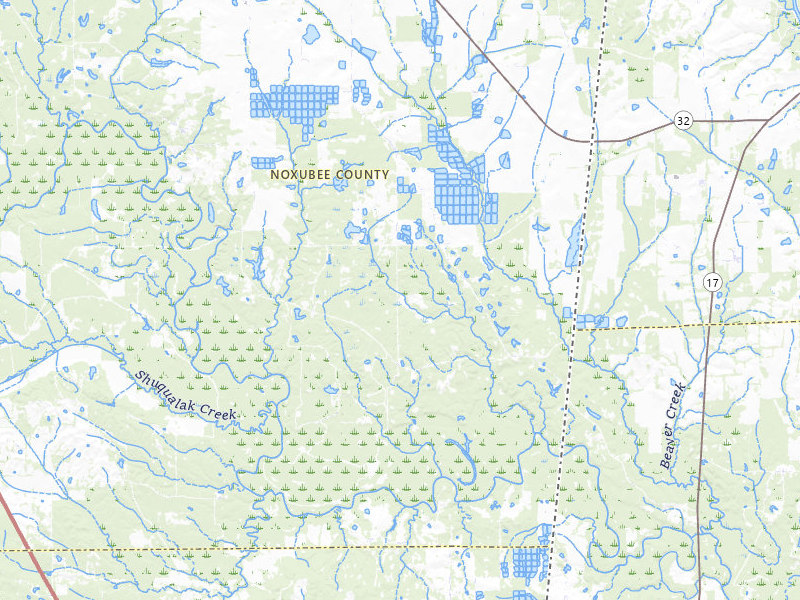 NEXRAD radar-signature map of the hail storm over Macon, MS on Aug 26, 2026