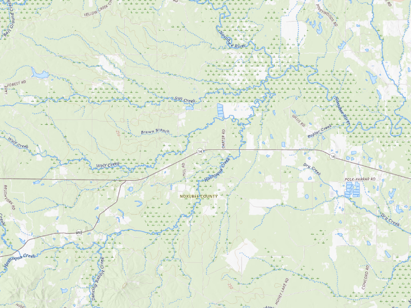 Radar-estimated hail-size map of the storm over Macon, MS on Sep 12, 2026