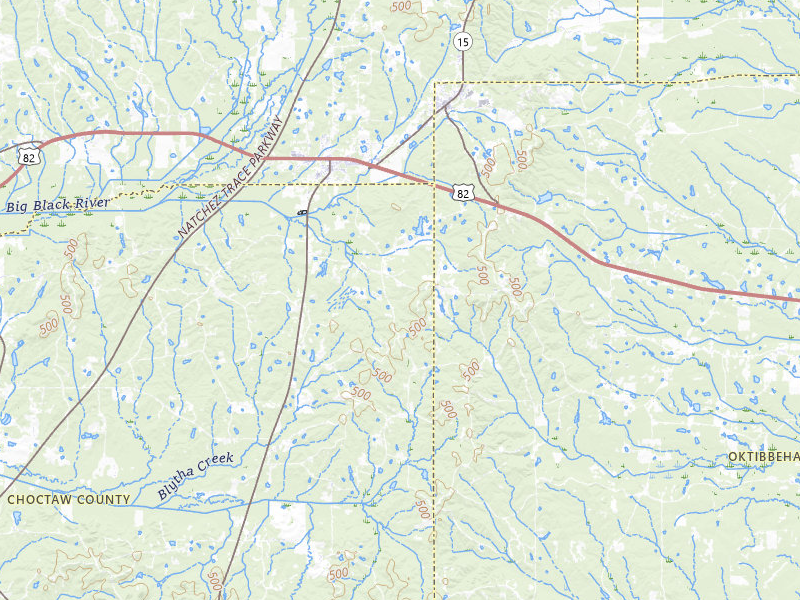 Radar-estimated hail-size map of the storm over Mathiston, MS on Apr 1, 2026