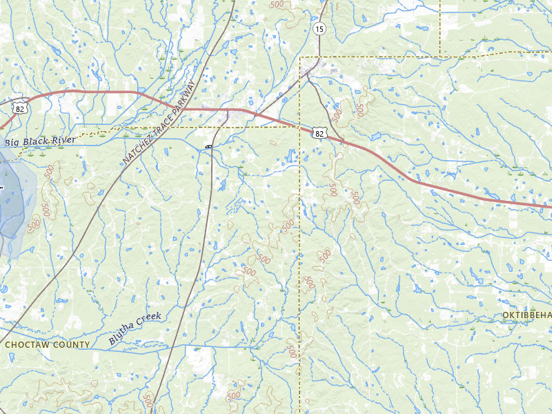 NEXRAD radar-signature map of the hail storm over Mathiston, MS on Apr 1, 2026
