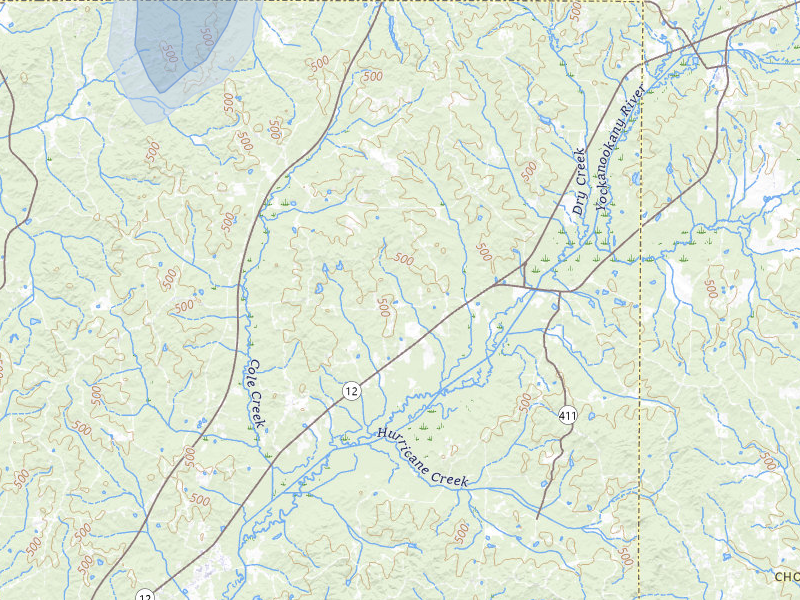 NEXRAD radar-signature map of the hail storm over Mc Cool, MS on Aug 19, 2026
