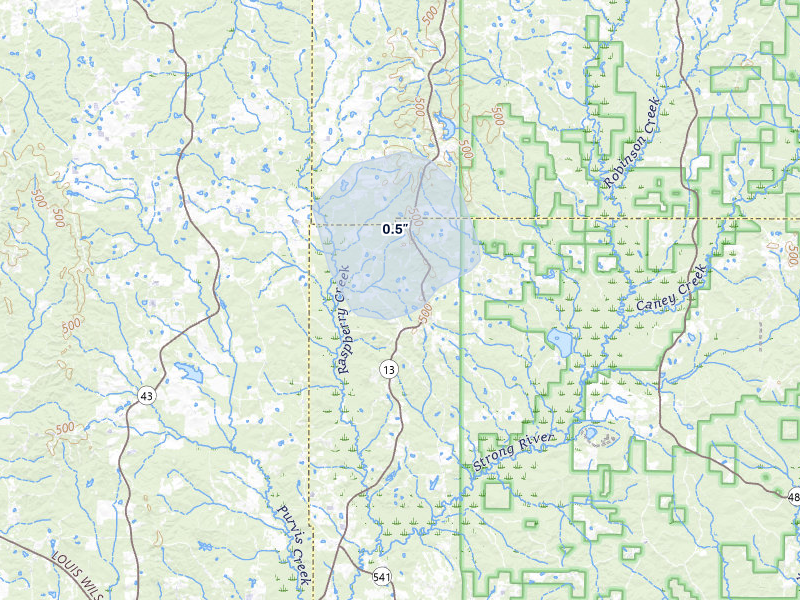 NEXRAD radar-signature map of the hail storm over Morton, MS on Jul 31, 2026
