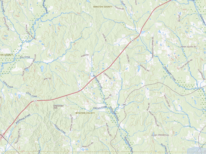 NEXRAD radar-signature map of the hail storm over Noxapater, MS on Aug 26, 2026