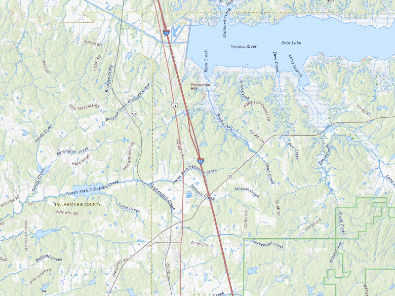 NEXRAD radar-signature map of the hail storm over Oakland, MS on Sep 6, 2026