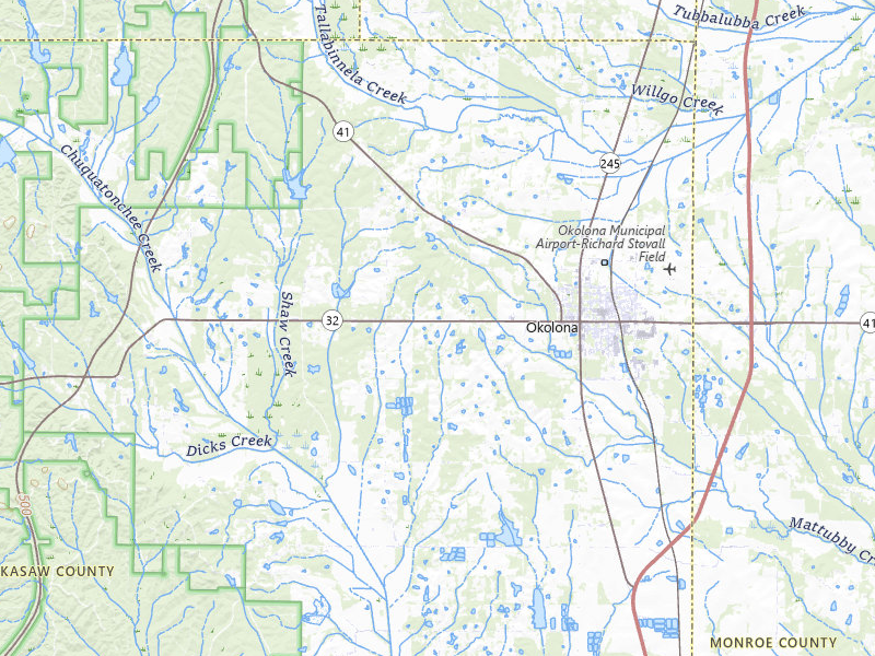 Radar-estimated hail-size map of the storm over Okolona, MS on Apr 28, 2026