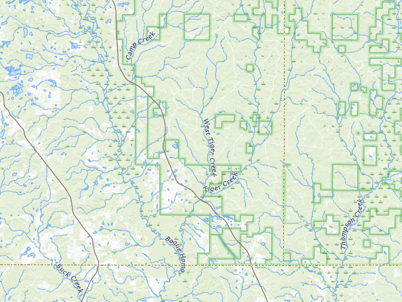 Radar-estimated hail-size map of the storm over Ovett, MS on Apr 26, 2026