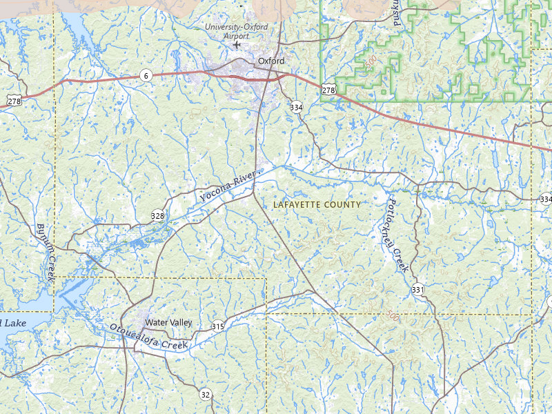 Radar-estimated hail-size map of the storm over Oxford, MS on Apr 28, 2026