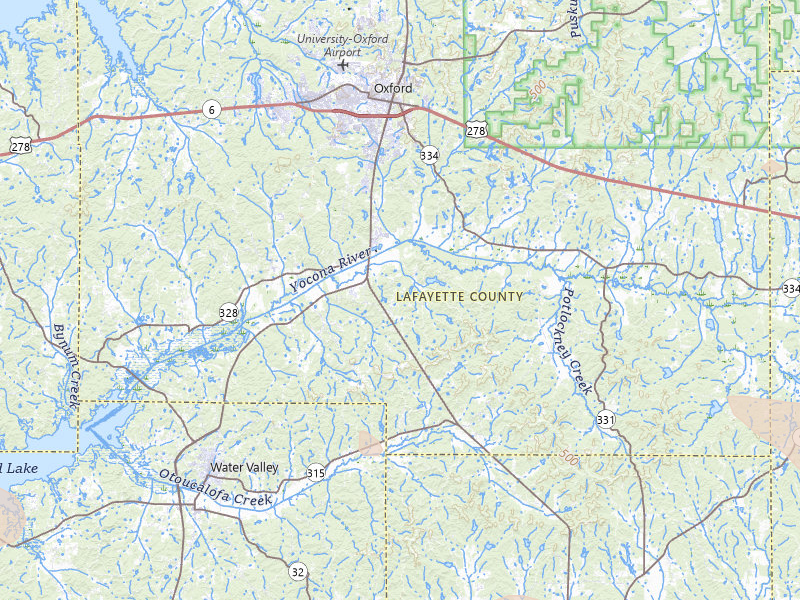 Radar-estimated hail-size map of the storm over Oxford, MS on Jul 1, 2026