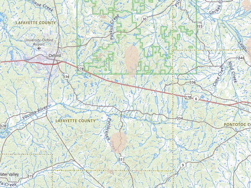 Radar-estimated hail-size map of the storm over Oxford, MS