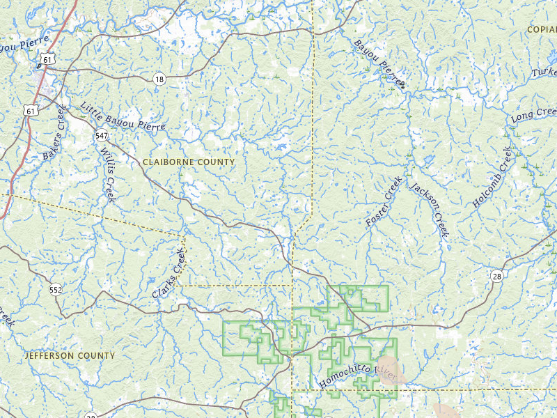 Radar-estimated hail-size map of the storm over Pattison, MS on Jun 1, 2026