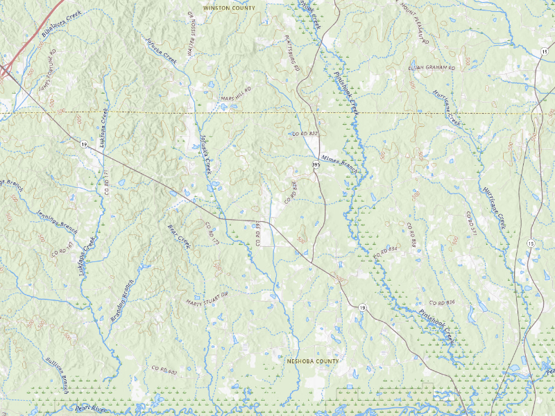 Radar-estimated hail-size map of the storm over Philadelphia, MS on Sep 12, 2026