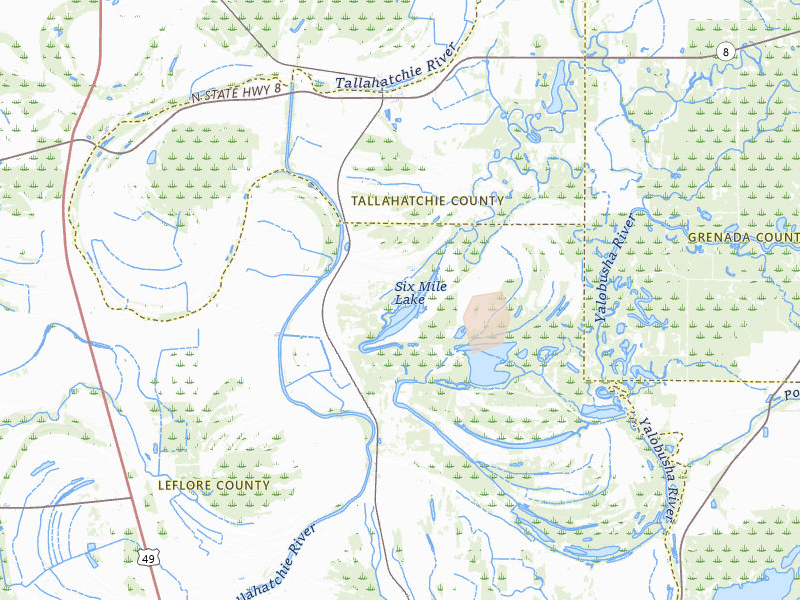 Radar-estimated hail-size map of the storm over Philipp, MS on Aug 26, 2026
