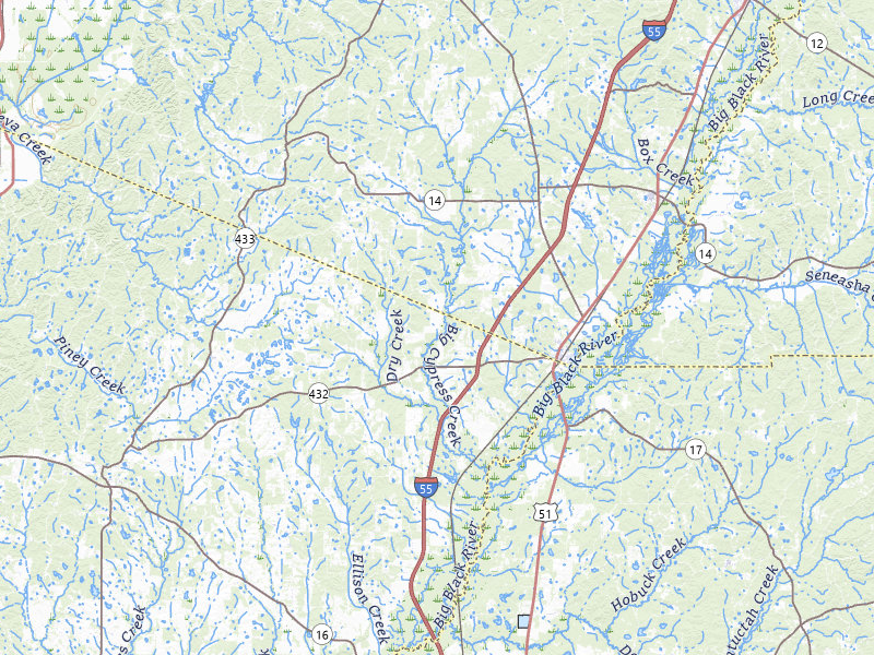 NEXRAD radar-signature map of the hail storm over Pickens, MS on Apr 28, 2026