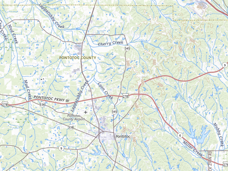 NEXRAD radar-signature map of the hail storm over Pontotoc, MS on Jul 31, 2026
