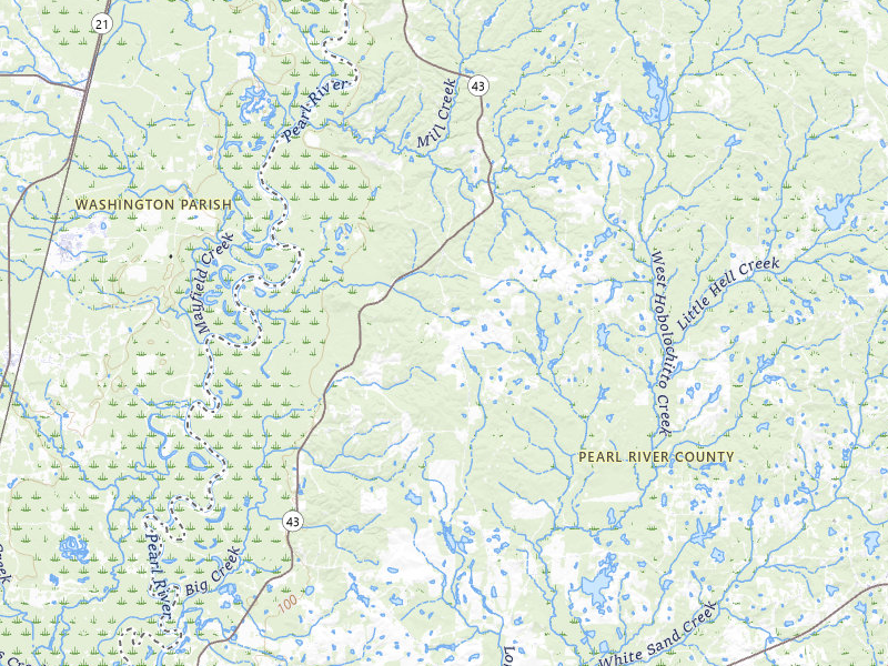 NEXRAD radar-signature map of the hail storm over Poplarville, MS on May 7, 2026