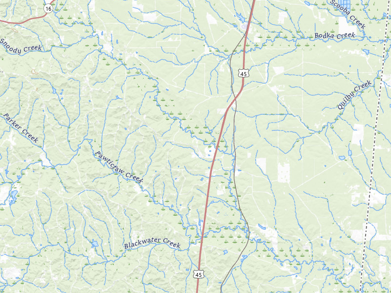 NEXRAD radar-signature map of the hail storm over Porterville, MS on Jul 31, 2026