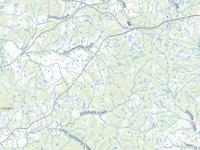 NEXRAD radar-signature map of the hail storm over Raymond, MS on Mar 7, 2026