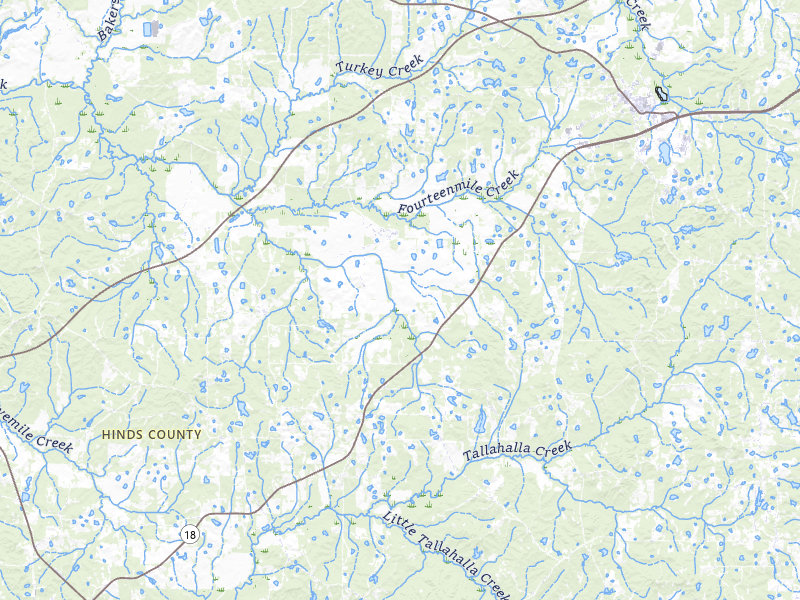 Radar-estimated hail-size map of the storm over Raymond, MS on Jul 4, 2026