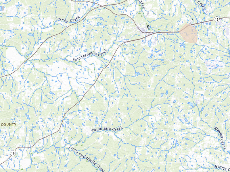 Radar-estimated hail-size map of the storm over Raymond, MS on Jul 6, 2026