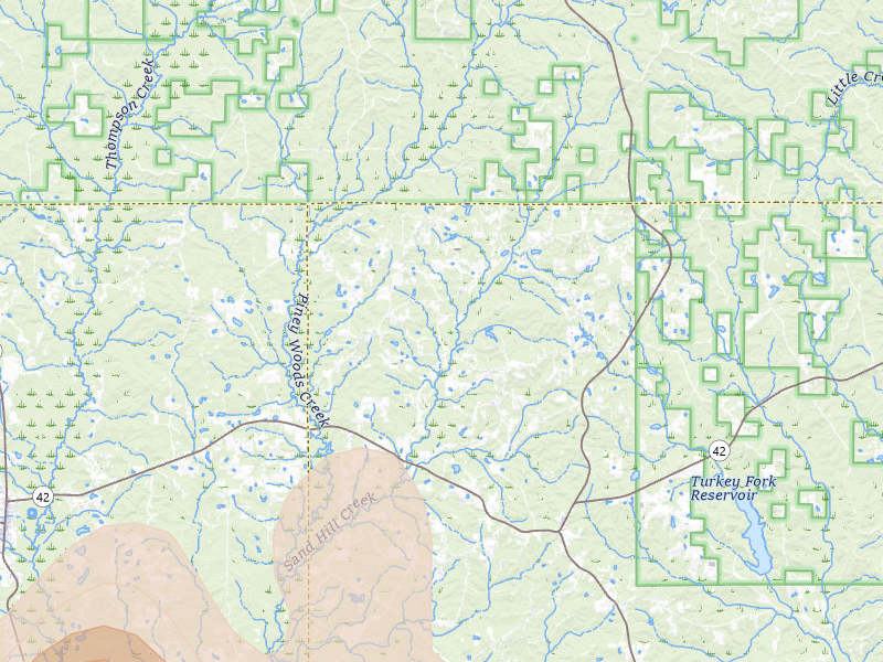Radar-estimated hail-size map of the storm over Richton, MS on May 6, 2026