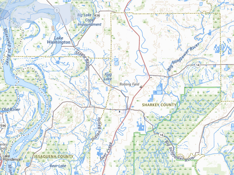NEXRAD radar-signature map of the hail storm over Rolling Fork, MS on Apr 28, 2026