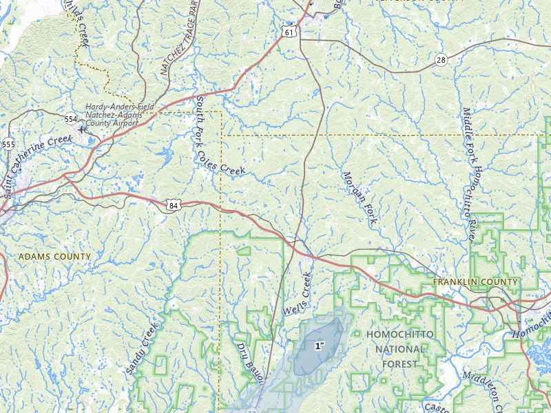 NEXRAD radar-signature map of the hail storm over Roxie, MS on Jul 8, 2026