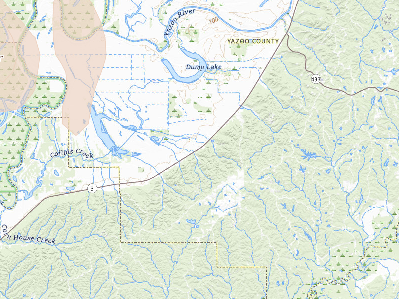 Radar-estimated hail-size map of the storm over Satartia, MS on Apr 28, 2026