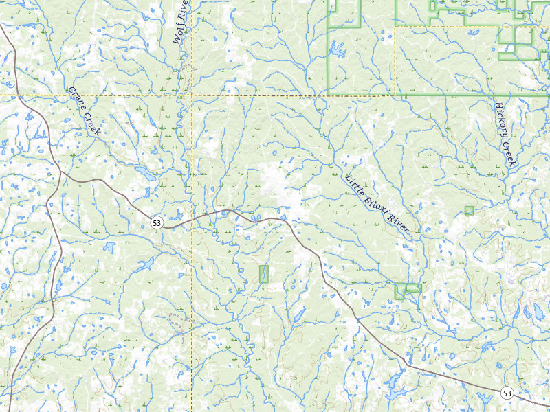 NEXRAD radar-signature map of the hail storm over Saucier, MS on Jul 5, 2026