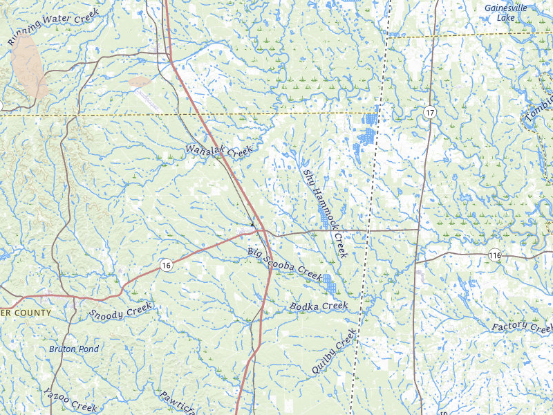 Radar-estimated hail-size map of the storm over Scooba, MS on Apr 28, 2026