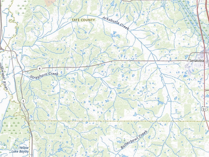 Radar-estimated hail-size map of the storm over Senatobia, MS on Mar 15, 2026