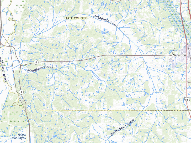 Radar-estimated hail-size map of the storm over Senatobia, MS on Apr 28, 2026