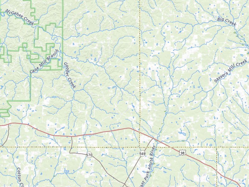 NEXRAD radar-signature map of the hail over Smithdale, MS