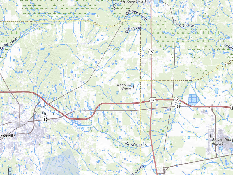 NEXRAD radar-signature map of the hail storm over Starkville, MS on Aug 7, 2026
